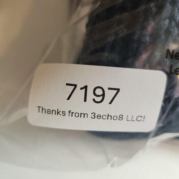 360 Sweater Knit V-Neck Sweater Womens Large Blue Light Tan Side Perforations - Picture 14 of 14